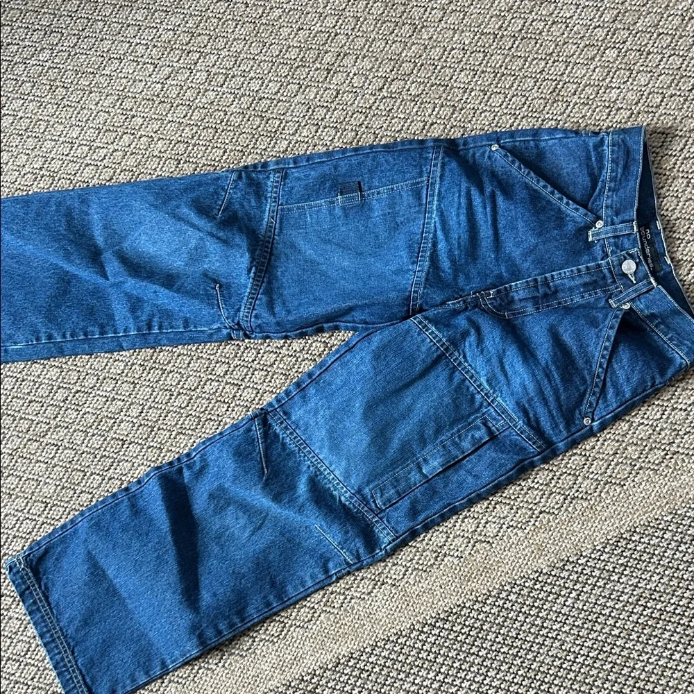 Vintage No Boundaries Blue Denim Carpenter Jeans Size 10